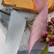 Flower field 4cm kapok yarn belt flower packaging ribbon bouquet tie flower ribbon gift box ribbon material