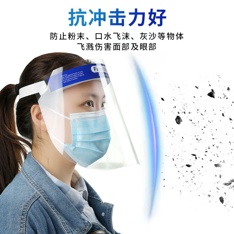 High-definition transparent full-face protective mask