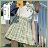 Оригинальная летняя студенческая юбка в складку