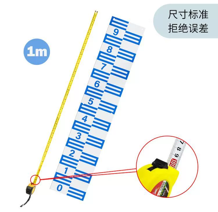 Lửa hồ bơi thước đo mực nước thép không gỉ thước nước tấm hợp kim nhôm thước nước thước thủy văn men quan sát đo lường