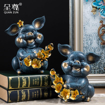 Full respect for the treasure pig Piggy Bank the enamel painting process large capacity modern home living room porch decoration