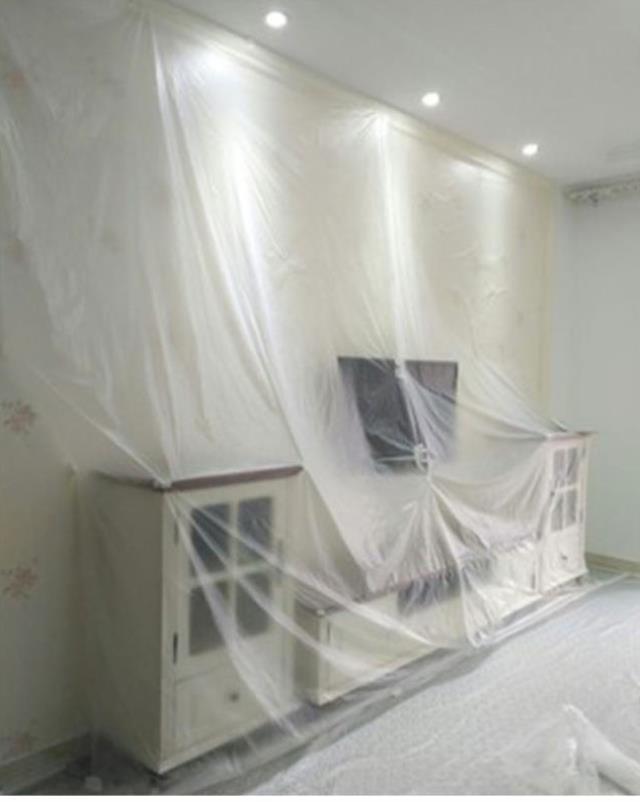 Cửa gỗ bụi lớn che tủ quần áo sàn đồ nội thất bảo vệ phim nghệ thuật điều hòa không khí bao gồm giường bao gồm bàn và ghế kệ sách - Bảo vệ bụi vỏ bọc máy giặt cửa ngang electrolux
