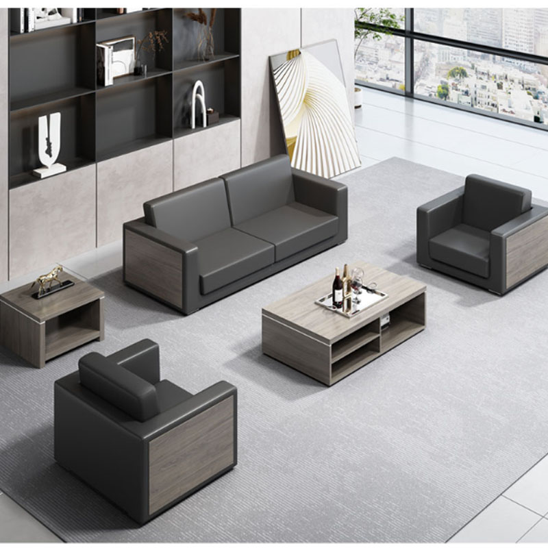 Office Sofa Suit Brief Modern Business Reception Guest Area Company Office Manager Talks Tea Table Combinations