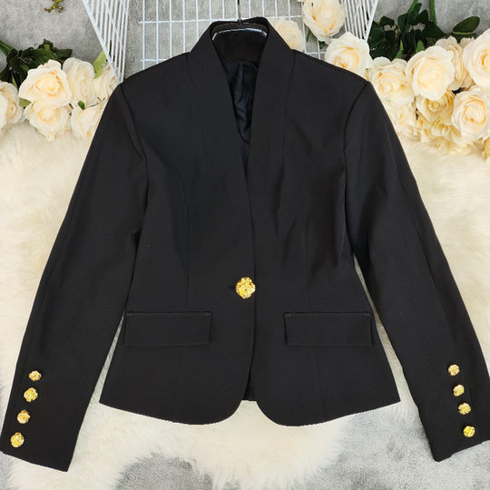European and American autumn and winter new women's fashion temperament slim professional suit jacket Women suit jacket