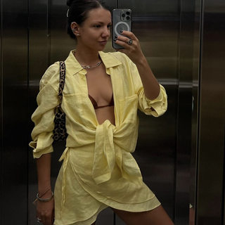 European and American Beach Sun Protection Seaside Leisure Vacation Dress Swimsuit Cover-Up Shirt Set Women Beach Set