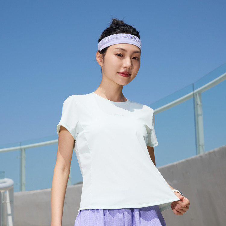 Jordan Ice Feel Short Sleeve T-Shirt for Women 2026 Summer Breathable Slim Fit Round Neck Top Qdbhs2263247