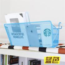 Bedside storage dormitory storage college students upper bar railing basket hanging bookshelf bed magical use