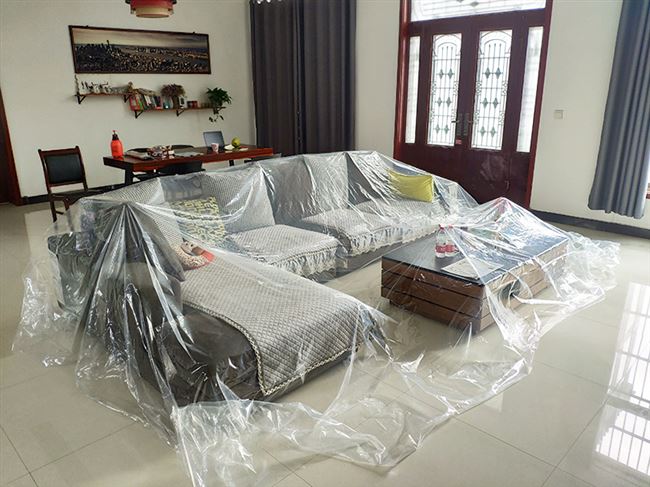 Bọc đồ nội thất, vải nhựa chống bụi, bọc ghế sofa, màng bảo vệ, khăn trải giường, phòng khách gia đình, chống thấm, chống bụi, vải chống bụi - Bảo vệ bụi