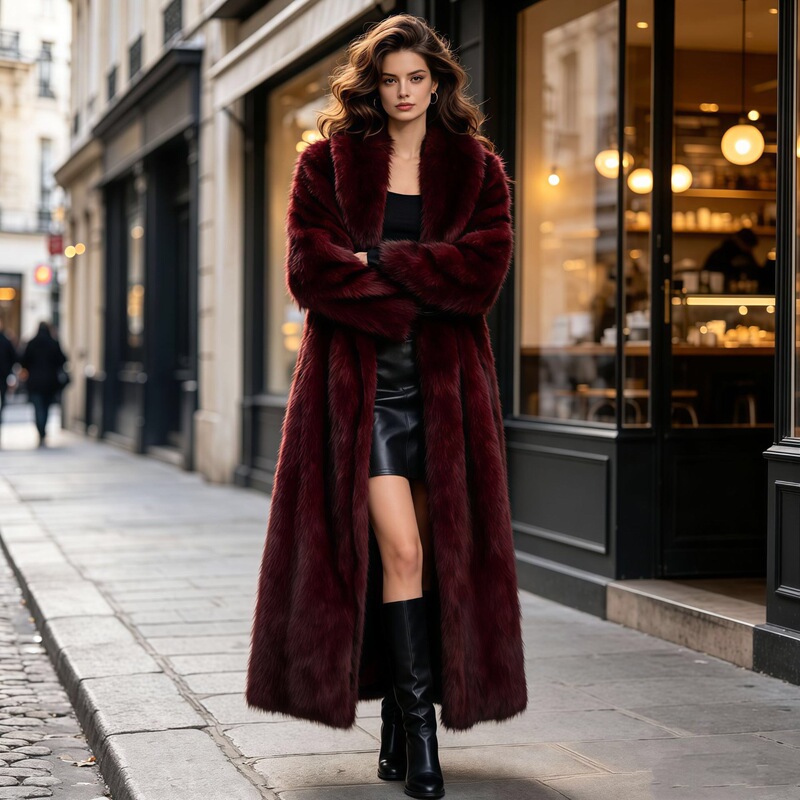 Foreign Trade Cross-Border Long Coat, Warm Fur Coat for Autumn and Winter, Light Luxury Fur Women's Clothing, Fox Fur Imitation Mink Fur Coat Foreign Trade Cross-Border Long Coat, Warm Fur Coat for Autumn and Winter, Light Luxury Fur Women's Clothing, Fox Fur Imitation Mink Fur Coat