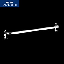 304 stainless steel towel bar single bar bathroom towel rack toilet wall-mounted European non-perforated with adhesive hook