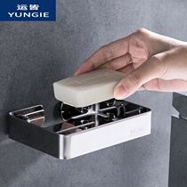 304 stainless steel soap box toilet washbasin soap holder soap dish soap shelf wall-mounted nail-free punching