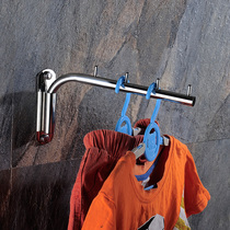 Punch-free clothes hook movable clothes hook stainless steel rotating hook adhesive hook hook hotel swing hangers