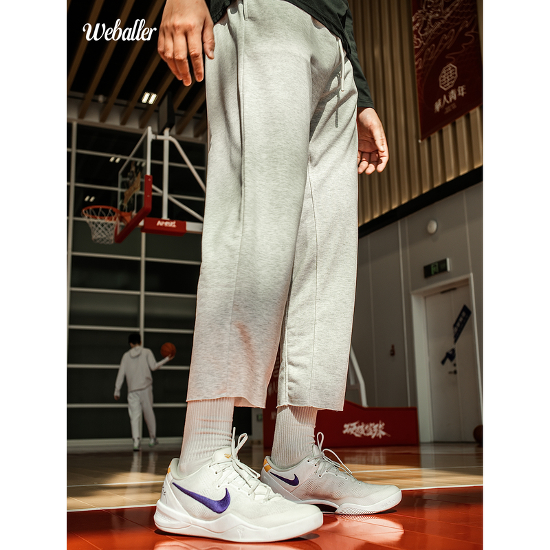 Weballer Booker Nine-Point Basketball Sweatpants Men's Sports Versatile Trendy Drawstring Loose Training Basketball Pants
