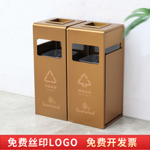 Custom Stainless Steel Hotel Bins Light Lavish Villa for sale Smoke Fruits Leather Case Commercial Elevator Lip Vertical