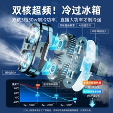 Мобильный радиатора 手机散热器半导体制冷降温神器静音无声冷却扇热背夹主播直播电竞游戏专用磁吸撒热适用于华为黑鲨iphone苹果