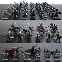 60 древних солдат+набор человеческих лошадей+набор человеческих автомобилей