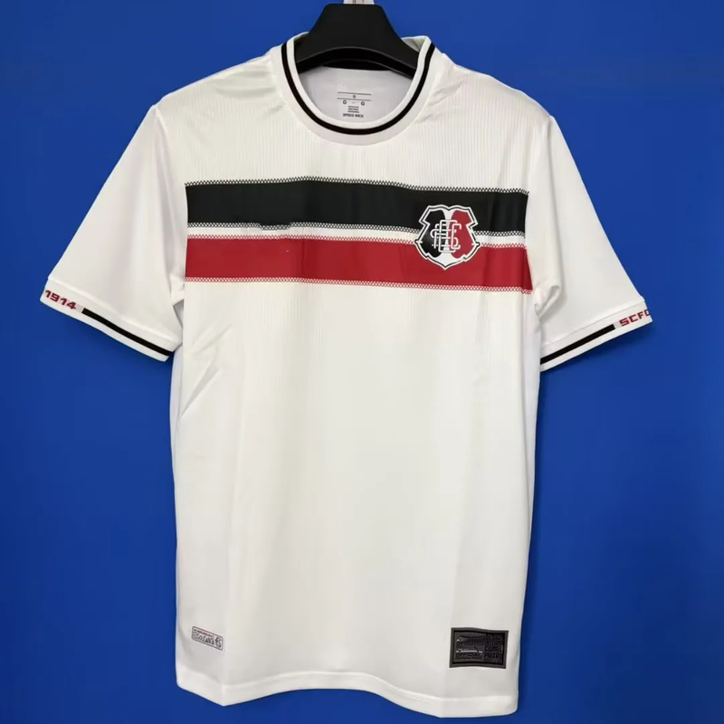26-27 Season Santa Cruz Jersey Short-Sleeved Football Uniform Brazilian Second Division Santa Cruz Fc Pe Away White 26-27 Season Santa Cruz Jersey Short-Sleeved Football Uniform Brazilian Second Division Santa Cruz Fc Pe Away White