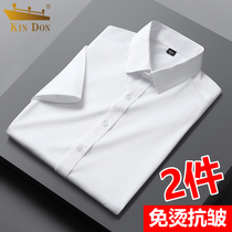 Golden Shield Superior Sense Shirt Male Long Sleeve Light Lavish Design Sensation Inside Touch White Shirt Business Positive Dress Free of Anti-wrinkles
