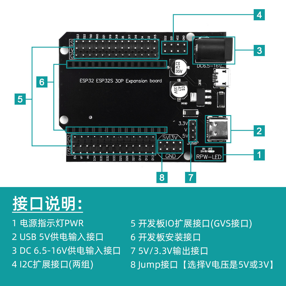 ESP32 ESP32 30P DEVKIT V1 ESP32S 