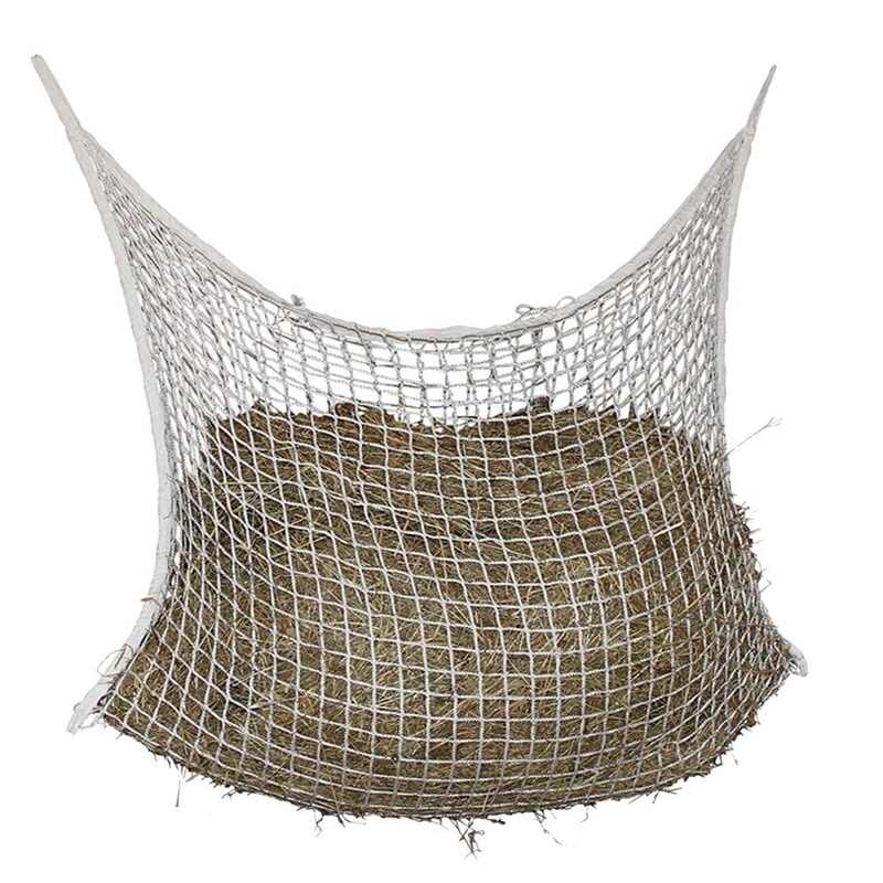 New Woven Mesh Equestrian Supplies Hanging Multi-Hole Grass Net Bag for Feeding Horses Hay Bag Feeding Bag