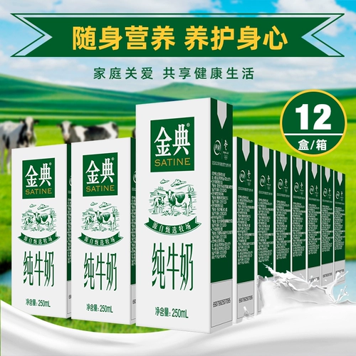 伊利 Jin Dianchun Milk 250mlx12 Ящики детских студентов для взрослых крупного рогатого скота