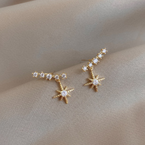 Fashion temperament star earrings female 2021 New Tide earrings niche simple small net red ear jewelry