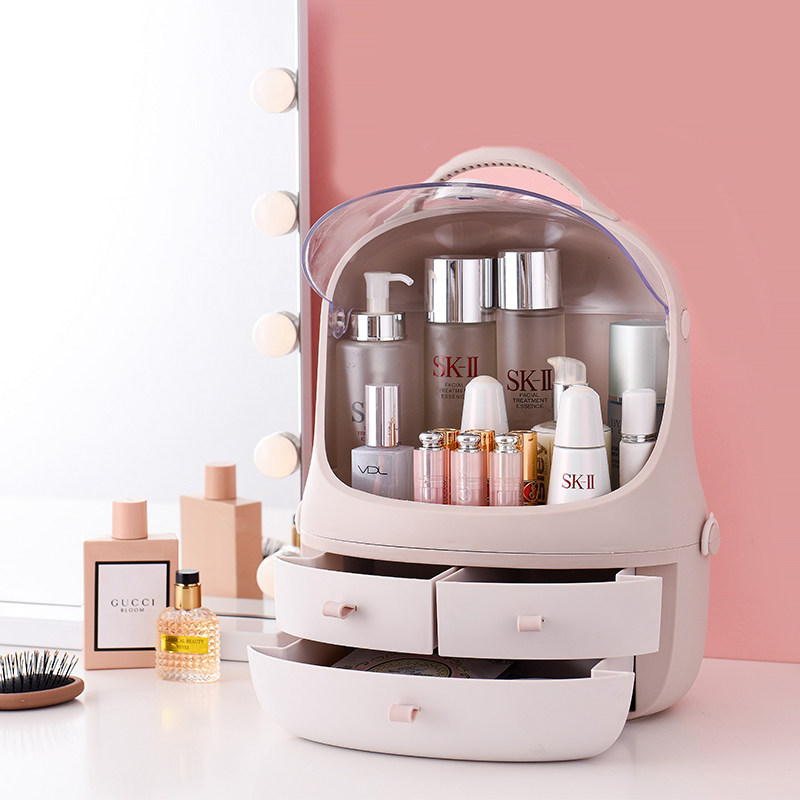 household internet-famous cosmetic storage box TikTok table lipstick large capacity cosmetic table skin care product rack