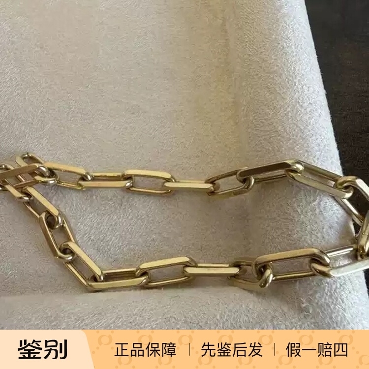 【99% New】 2021 Cartier Santos Series Spartan Medium Size 18K Gold Bracelet