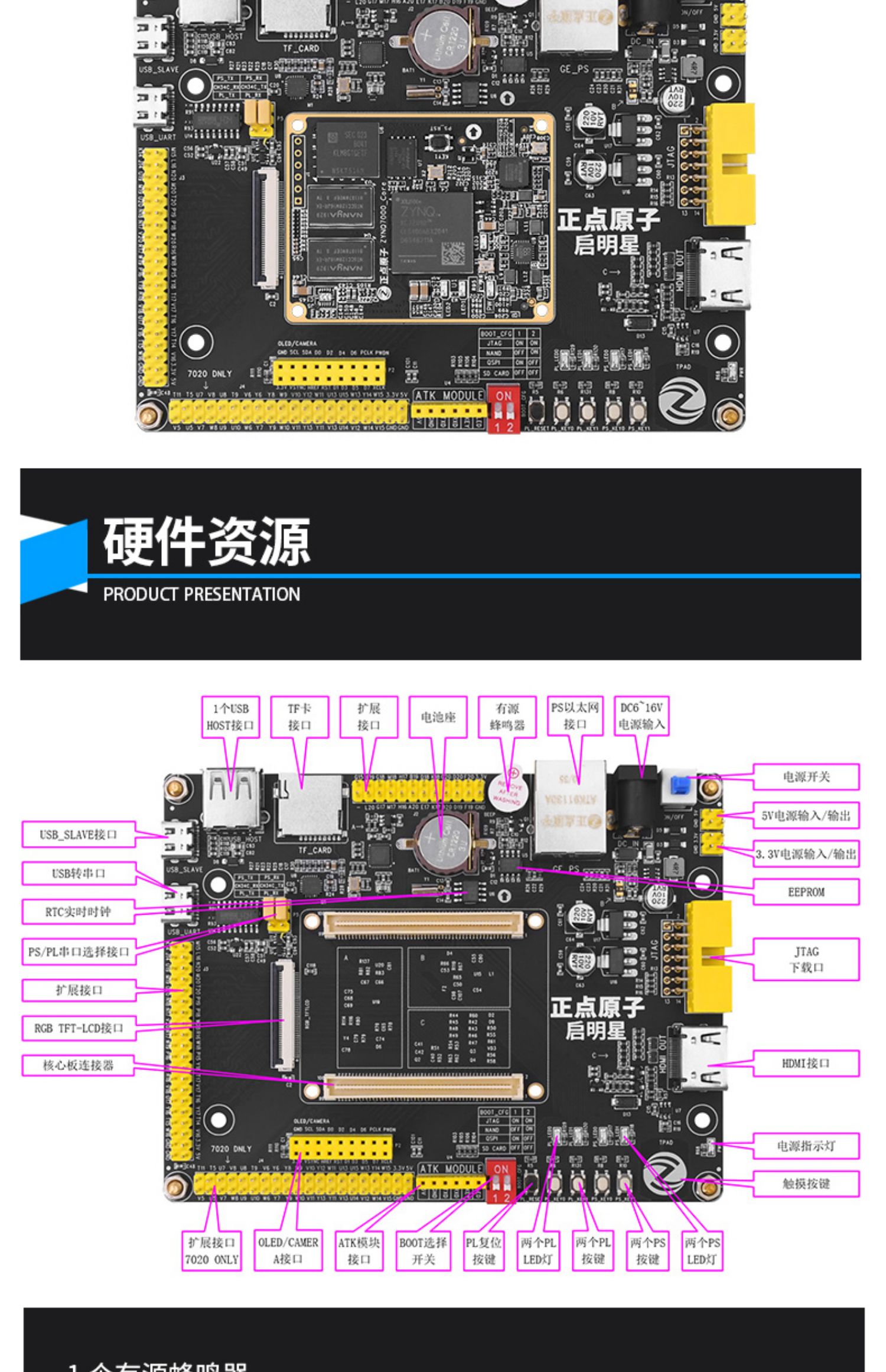 正点原子启明星ZYNQ开发板FPGA板XILINX 7020  7010 人工智能