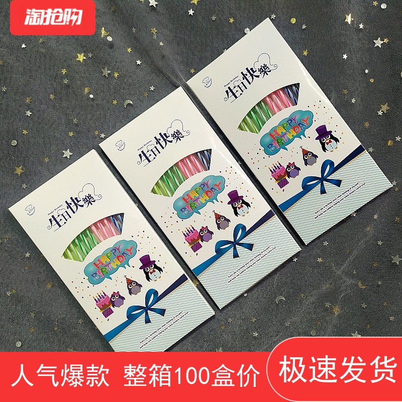 Thread Birthday Candle Cartoon Creative Adult Romantic Birthday Party Cake Decoration Insert Crystal Cake Candle