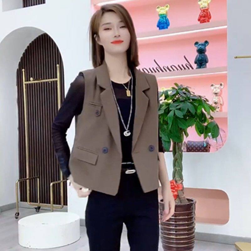 Женская жилетка 小个子西装马甲女士外穿2025春秋季新款女式背心洋气时髦马夹外套