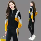 Осенний спортивный костюм, штаны, комплект, 2024 года, в корейском стиле, большой размер