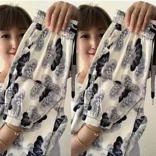 Летние тонкие штаны для отдыха, шелковый фонарь, по фигуре