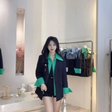 Комплект, осенний пиджак классического кроя для отдыха, подходит для подростков, изысканный стиль