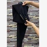 Демисезонные приталенные эластичные штаны с молнией, повседневные брюки, высокая талия, свободный крой