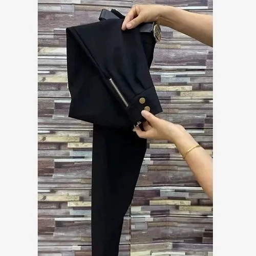 Демисезонные приталенные эластичные штаны с молнией, повседневные брюки, высокая талия, свободный крой