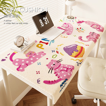 Winter thickened cartoon office desk mat imitation cashmere Winter thickened cartoon office desk mat imitation cashmere