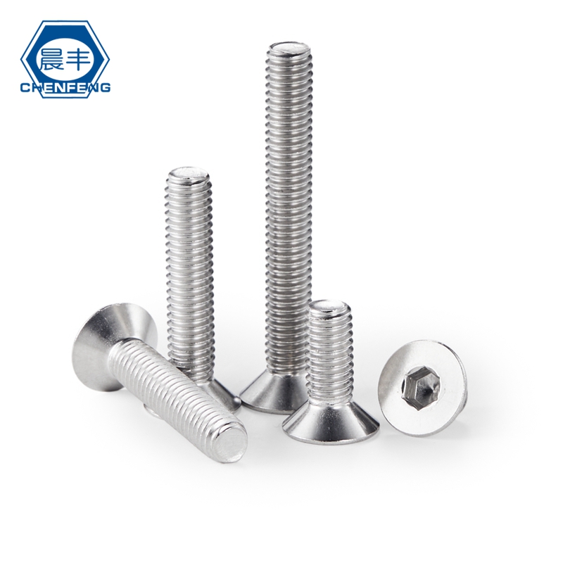Morning Feng M2M3M4M5-M12 304 stainless steel flat head screw countersunk head hexagonal screw flat cup screw