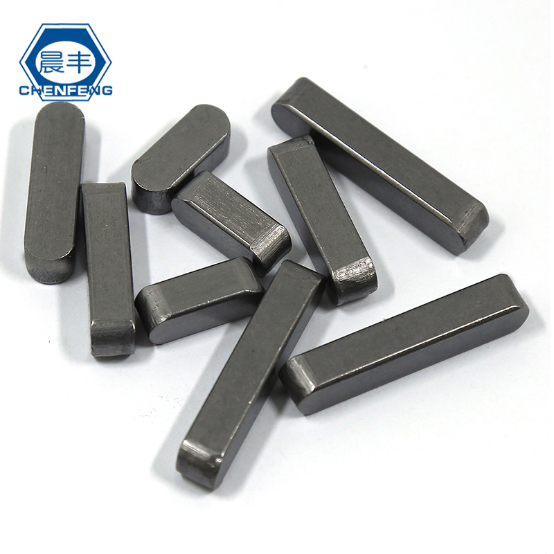 45#Steel material GB1096 flat key pin square pin Type A key pin Shaft pin Horizontal pin square key pin M3 4 5 6