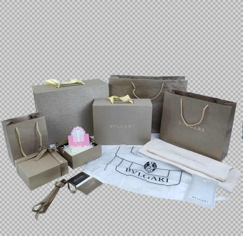 Authentic Store Product Bvlgari Perfume Paper Bag, Perfume Box, Bag, Gift Bag, Packaging Bag
