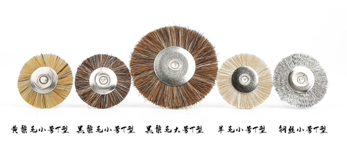 Электрическая медная щетка из грецкого ореха, стальная проволка, ткань для полировки, Кинг-Конг