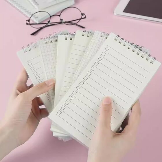 2025年日程本小记事本随身携带便签本小号每日目标日计划本空白笔记本备忘录日程任务清单口袋型便利打卡学生