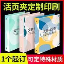 Folder Living Page Clip Custom Print a3a4 Two Holes Three Holes Four Holes D Type O Type Hard Shell Exchangeable Page Information Containing Sample Album Color Card Book for a5 Boilerplate Clip Design Make Logo Bronzing