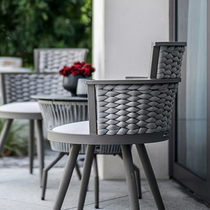 Outdoor casual table and chairs tea table Three sets patio Courtyard Villa Designer Creativity New Webbing Table And Chairs Sofa