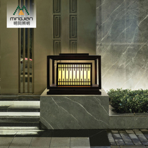 New Chinese Villa outdoor waterproof landscape lights outdoor courtyard lawn exterior wall wall pillar lights door LED lights