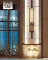 Mingjia new Chinese outdoor balcony waterproof courtyard lamp Wall aisle induction super bright strip bedroom home wall lamp