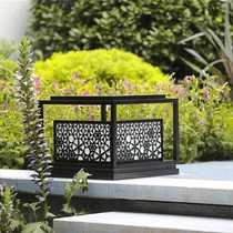 New Chinese garden lamp outdoor wall column head lamp square outdoor waterproof electric pole lamp villa door lamp