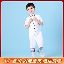 Small host vest suit reciting piano photography professional clothing primary school students spring and summer vest three-piece full set