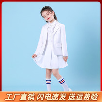Childrens Day Childrens Day Costumes Little Girl Suits Three-piece Little Host Chorus Recitation Costumes
