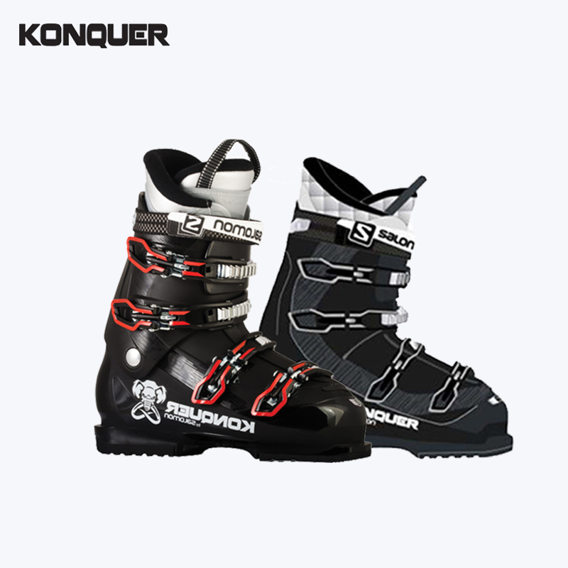 Konquer Mmammoth Limits Adult male and female preliminary intermediate double board ski boot salomon joint 37-47